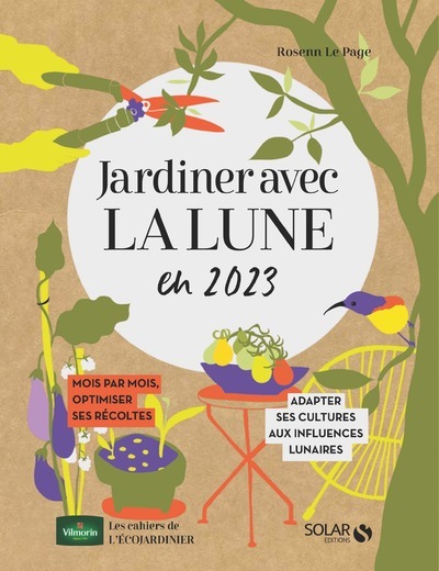 CAHIER JARDINER AVEC LA LUNE 2023 - LIVRE