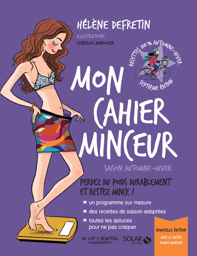 MON CAHIER MINCEUR AUTOMNE HIVER - NE AVEC 12 CARTES POWER MINCEUR