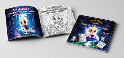 LIVRE DE COLORIAGE - LES MESSAGES DES CHIBIS