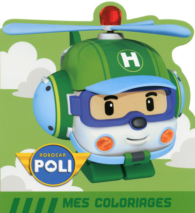 ROBOCAR POLI - HELI MES COLORIAGES (VERT)