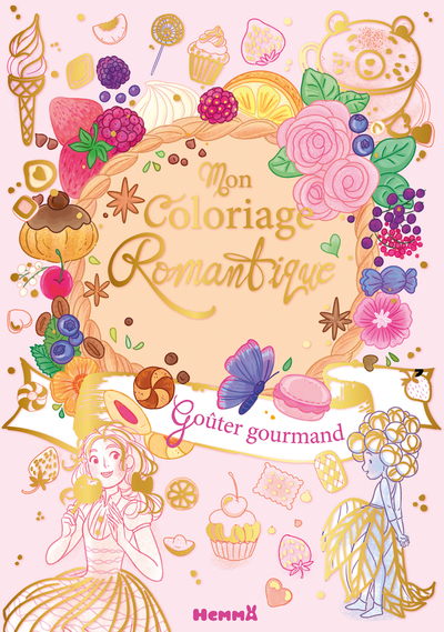 MON COLORIAGE ROMANTIQUE - GOUTER GOURMAND