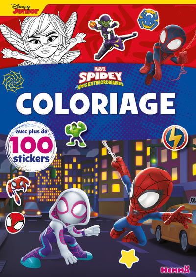 MARVEL SPIDEY ET SES AMIS EXTRAORDINAIRES - COLORIAGE AVEC PLUS DE 100 STICKERS (SPIDEY ET GHOST SPI