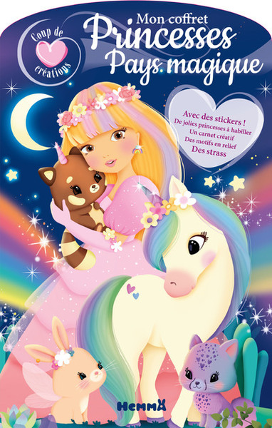 COUP DE COEUR CREATIONS - MON COFFRET PRINCESSES - PAYS MAGIQUE - AVEC DES STICKERS ! DE JOLIES PRIN