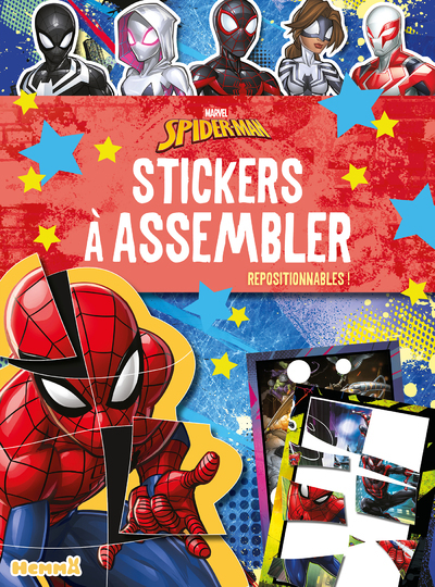 MARVEL SPIDER-MAN - STICKERS A ASSEMBLER - REPOSITIONNABLES !