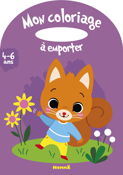 MON COLORIAGE A EMPORTER (4-6 ANS) (ECUREUIL)