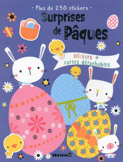 SURPRISES DE PAQUES ACTIVITES AVEC STICKERS + CARTES DETACHABLES