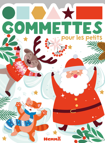 GOMMETTES POUR LES PETITS (PERE NOEL, RENNE, CHAT)