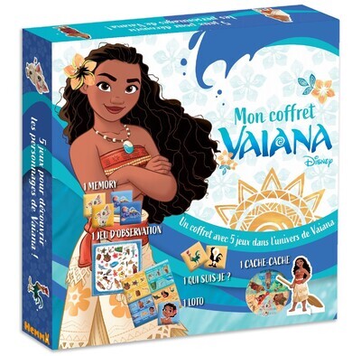 DISNEY VAIANA - MON COFFRET JEUX - MON COFFRET VAIANA