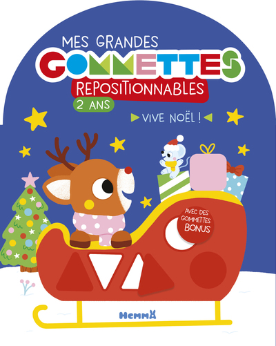 MES GRANDES GOMMETTES REPOSITIONNABLES - 2 ANS - VIVE NOEL ! - AVEC DES GOMMETTES BONUS