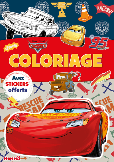DISNEY PIXAR CARS - COLORIAGE AVEC STICKERS (FLASH) - OFFERTS