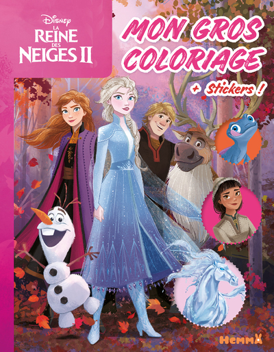 DISNEY LA REINE DES NEIGES 2 - MON GROS COLORIAGE + STICKERS ! (OLAF, ANNA, ELSA, KRISTOFF)