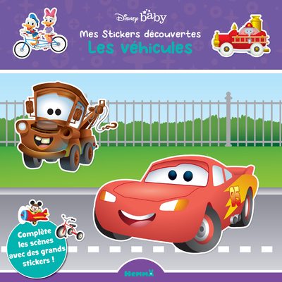 DISNEY BABY - MES STICKERS DECOUVERTES - LES VEHICULES