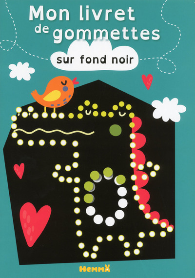 MON LIVRET DE GOMMETTES SUR FOND NOIR (CROCODILE)