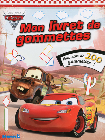 CARS 2 MON LIVRET DE GOMMETTES (MARTIN & FLASH MCQUEEN)