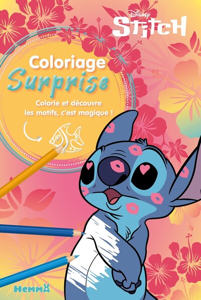DISNEY STITCH - COLORIAGE SURPRISE - COLORIE ET DECOUVRE LES MOTIFS, C´EST MAGIQUE !