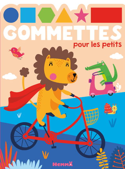 GOMMETTES POUR LES PETITS (LION SUR VELO)