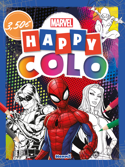 MARVEL - HAPPY COLO (SPIDER-MAN, LE SOLDAT DE L´HIVER ET GAMORA)