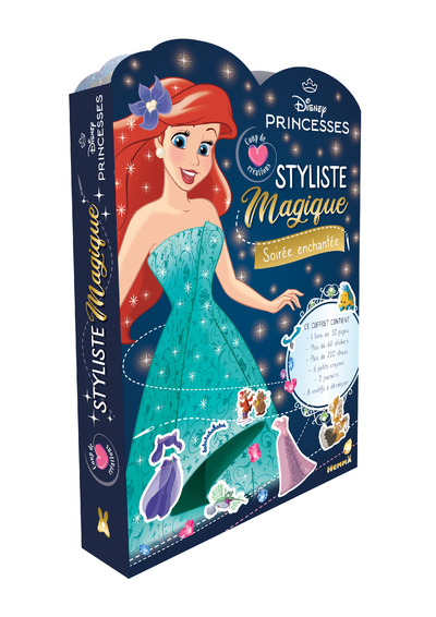 DISNEY PRINCESSES - STYLISTE MAGIQUE - SOIREE ENCHANTEE - COUP DE COEUR CREATIONS - 1 LIVRE DE 32 PA