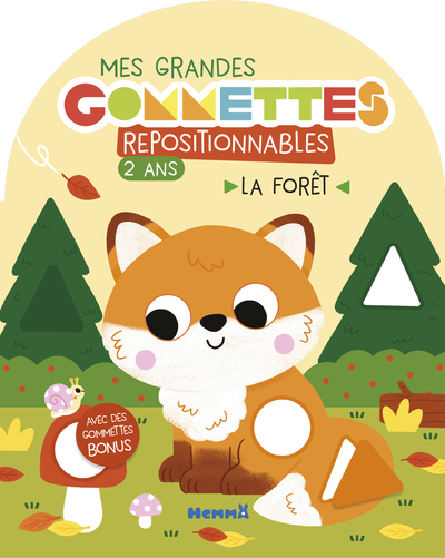 MES GRANDES GOMMETTES REPOSITIONNABLES - 2 ANS - LA FORET - AVEC DES GOMMETTES BONUS