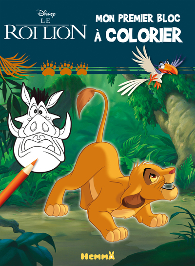 DISNEY LE ROI LION - MON PREMIER BLOC A COLORIER (SIMBA)