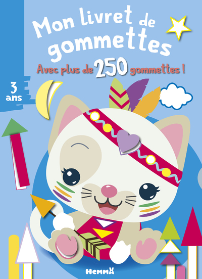 MON LIVRET DE GOMMETTES (CHAT BLANC) - AVEC PLUS DE 250 GOMMETTES !