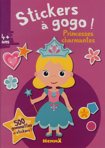 STICKERS A GOGO ! PRINCESSES CHARMANTES (FOND ROSE)