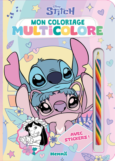 DISNEY STITCH - MON COLORIAGE MULTICOLORE (STITCH ET ANGEL)
