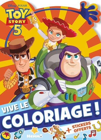DISNEY PIXAR TOY STORY 5 - VIVE LE COLORIAGE ! - + STICKERS OFFERTS !