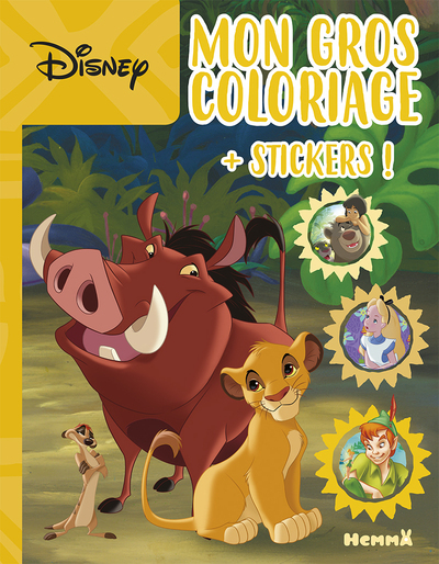 DISNEY ANIMAUX - MON GROS COLORIAGE + STICKERS ! (PUMBA)