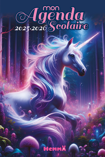 MON AGENDA SCOLAIRE 2025-2026 (LICORNE FEERIQUE)