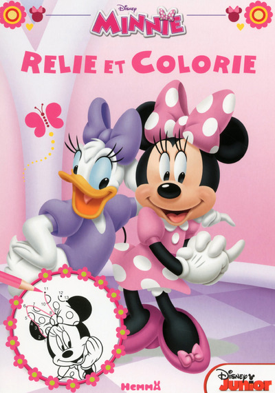 DISNEY MINNIE JUNIOR RELIE ET COLORIE