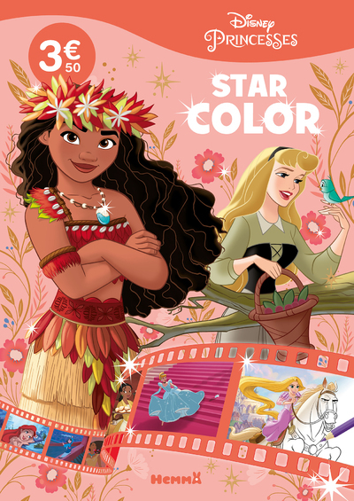 DISNEY PRINCESSES - STAR COLOR (VAIANA ET AURORE)
