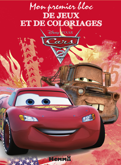 CARS 2 MON PREMIER BLOC DE JEUX ET COLORIAGES