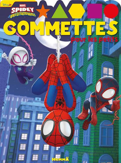 MARVEL SPIDEY ET SES AMIS EXTRAORDINAIRES - GOMMETTES POUR LES PETITS (GHOST-SPIDER ET SPIDEY TETES