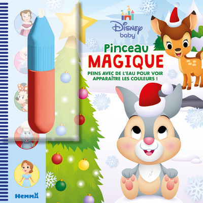 DISNEY BABY - PINCEAU MAGIQUE (PANPAN NOEL) - PEINS AVEC DE L´EAU POUR VOIR APPARAITRE LES COULEURS