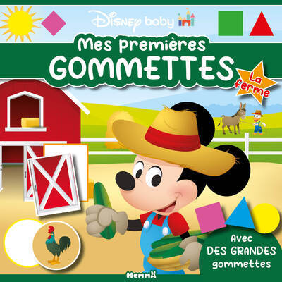 DISNEY BABY - MES PREMIERES GOMMETTES - LA FERME - AVEC DES GRANDES GOMMETTES