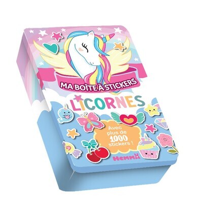 MA BOITE A STICKERS - LICORNES - AVEC PLUS DE 1000 STICKERS !