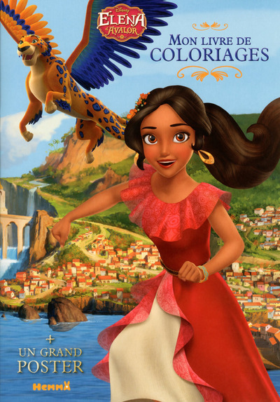 DISNEY ELENA D´AVALOR MON LIVRE DE COLORIAGES + UN GRAND POSTER