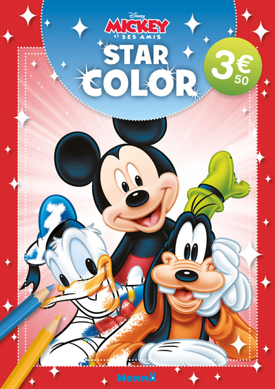 DISNEY MICKEY ET SES AMIS - STAR COLOR (DONALD, MICKEY, DINGO)