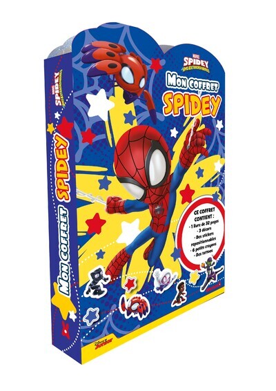 MARVEL SPIDEY ET SES AMIS EXTRAORDINAIRES - MON COFFRET TEAM SPIDEY ! - CE COFFRET CONTIENT: 1 LIVRE