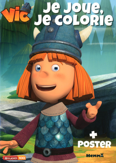 VIC LE VIKING JE JOUE  JE COLORIE + POSTER
