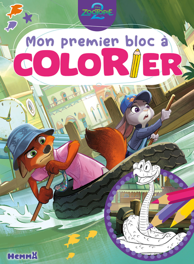 DISNEY ZOOTOPIE 2 - MON PREMIER BLOC A COLORIER