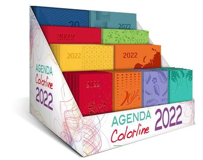 COLIS 44V AGENDAS 2022 COLOR LINE - NOVEMBRE 2021 (24EX GRAND FORMAT 14,90€ - 20EX PETIT FORMAT 8,50€)