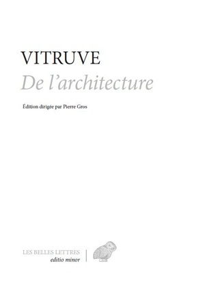 DE L´ARCHITECTURE