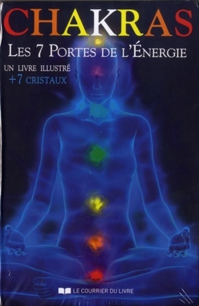 CHAKRAS , LES 7 PORTES DE L´ ENERGIE - COFFRET + LIVRE + CRISTAUX