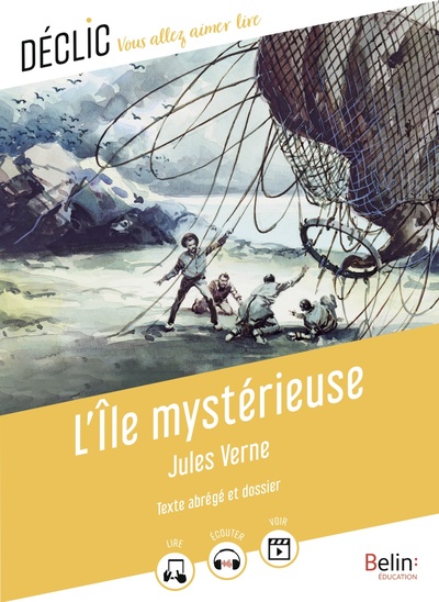 ILE MYSTERIEUSE DE JULES VERNE - (TEXTE ABREGE)