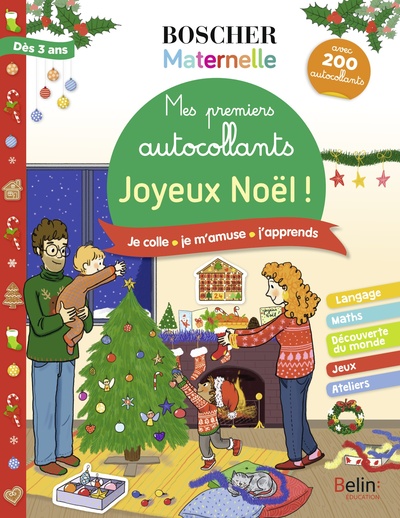MES PREMIERS AUTOCOLLANTS - JOYEUX NOEL - BOSCHER