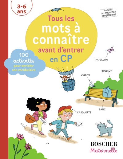 TOUS LES MOTS A CONNAITRE AVANT D´ENTRER EN CP