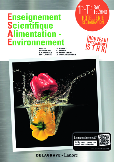 ENSEIGNEMENT SCIENTIFIQUE ALIMENTATION-ENVIRONNEMENT 1RE TLE STHR (2018)