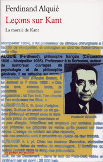 LECONS SUR KANT(LA MORALE DE KANT)